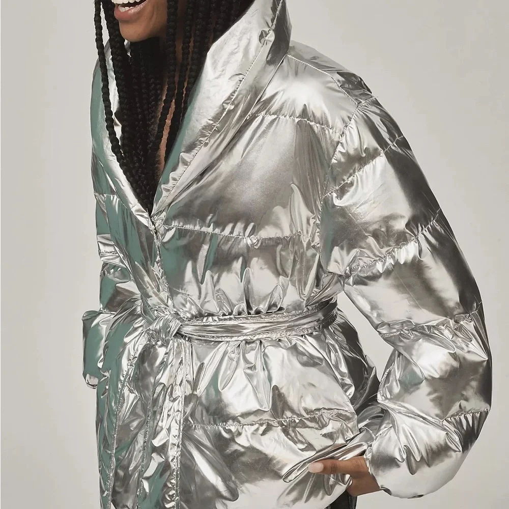 Endless Rose Metallic Puffer Coat Size S New Without Tags Size S